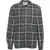 AMARANTO Shirt with plaid pattern Grey