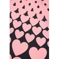 Esarfe Dama - Esarfe Moschino Silk foulard with heart print and logo print Black Femei (BM 19029484) - B-mall.ro