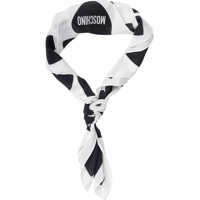 Esarfe Silk foulard with heart print and logo print Femei