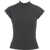 Liu Jo T-shirt with stand-up collar Black