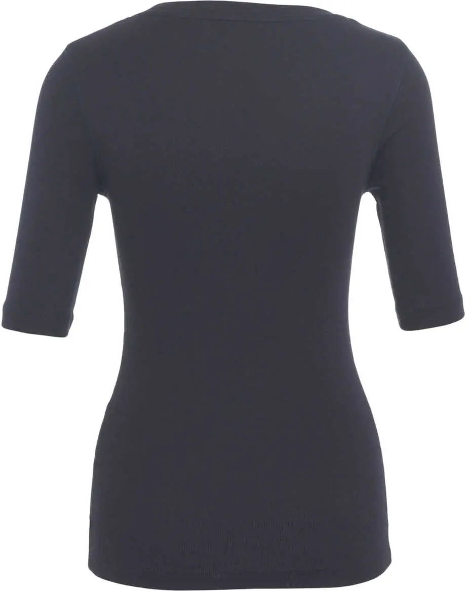 Tricouri CLOSED T-shirt with scoop neck and three-quarter sleeves Blue Femei (BM 19029499) 3