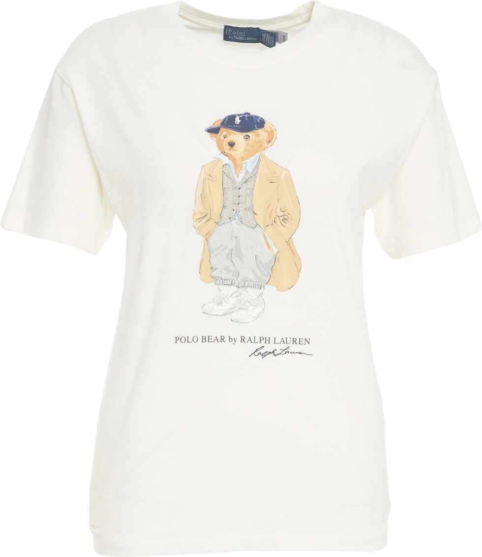 Tricouri Ralph Lauren T-shirt with print White Femei (BM 19029502) 2