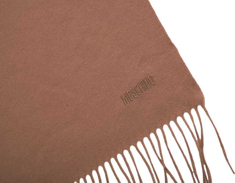 Esarfe Moschino Scarf with fringe details Brown Femei (BM 19029505) 4