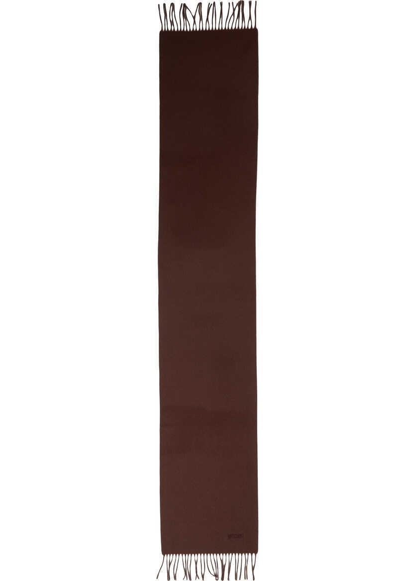 Esarfe Moschino Scarf with fringe details Brown Femei (BM 19029505) 3