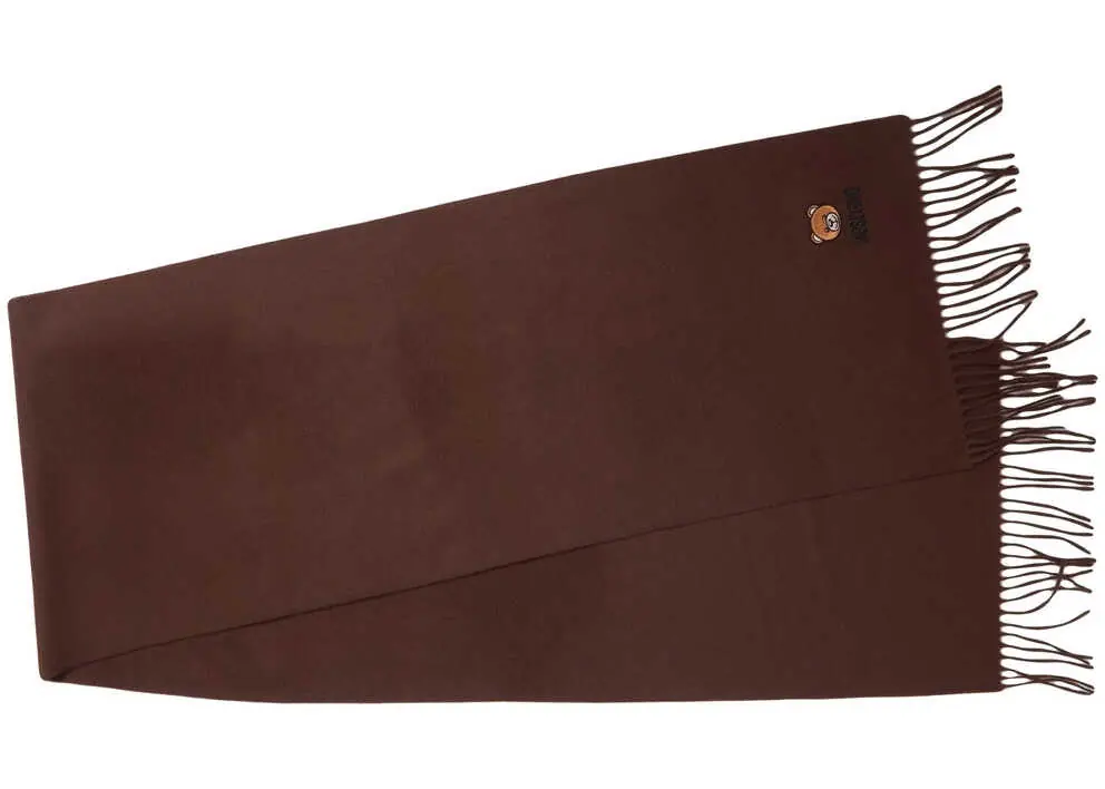 Esarfe Moschino Scarf with fringes Brown Femei (BM 19029511) 2