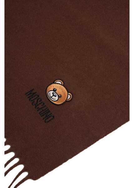 Esarfe Moschino Scarf with fringes Brown Femei (BM 19029511) 4