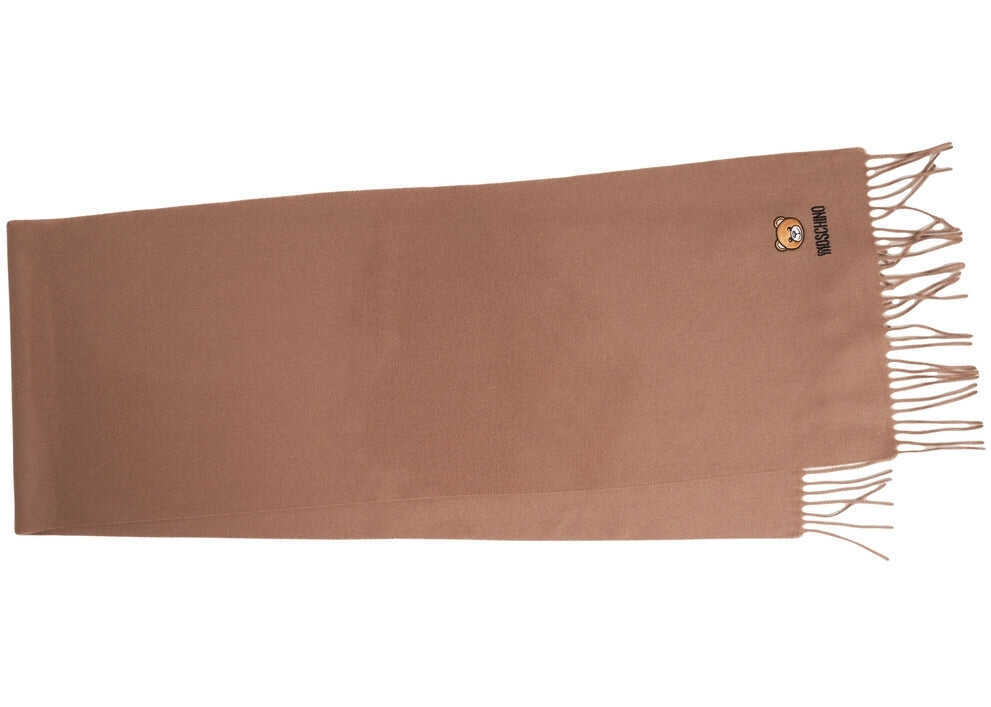 Esarfe Moschino Scarf with fringes Brown Femei (BM 19029511) 2