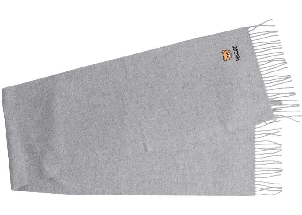 Esarfe Moschino Scarf with fringes Grey Femei (BM 19029511) 2