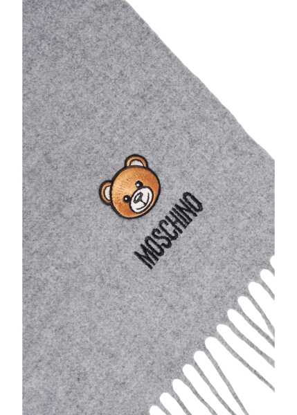 Esarfe Moschino Scarf with fringes Grey Femei (BM 19029511) 4