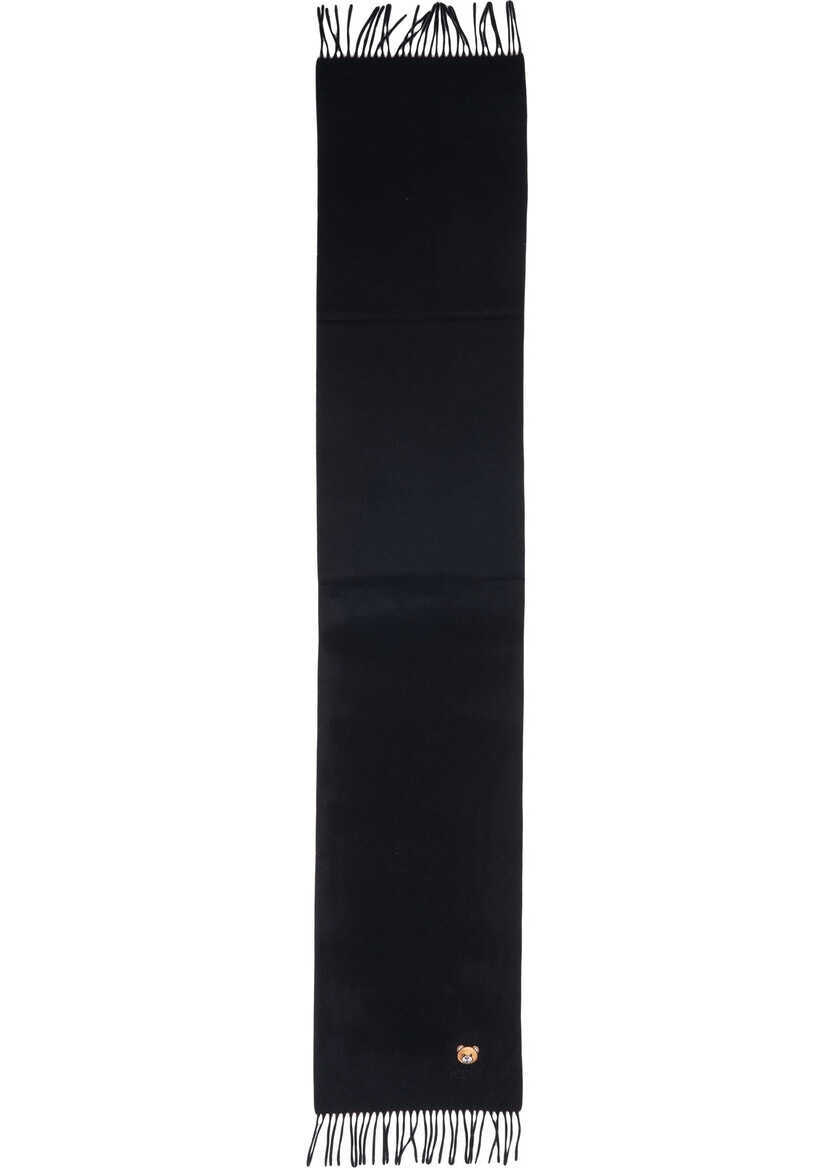 Esarfe Moschino Scarf with fringes Black Femei (BM 19029511) 3