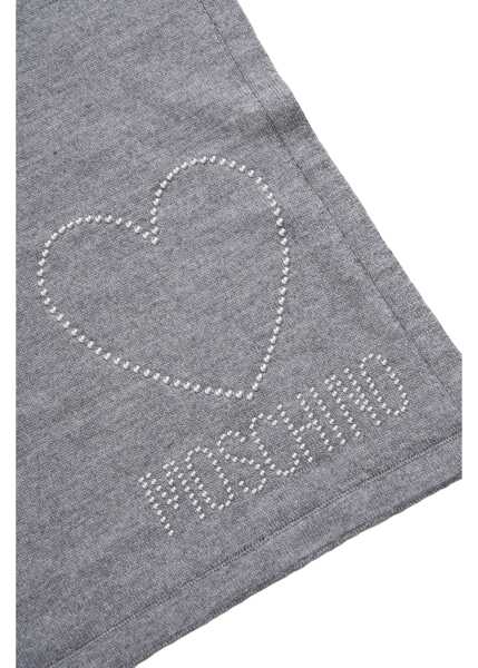 Esarfe Moschino Scarf with embroidery Grey Femei (BM 19029517) 4