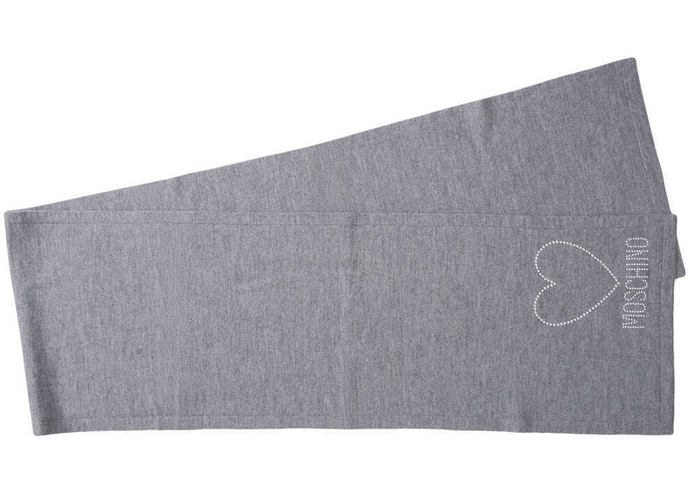 Esarfe Moschino Scarf with embroidery Grey Femei (BM 19029517) 1