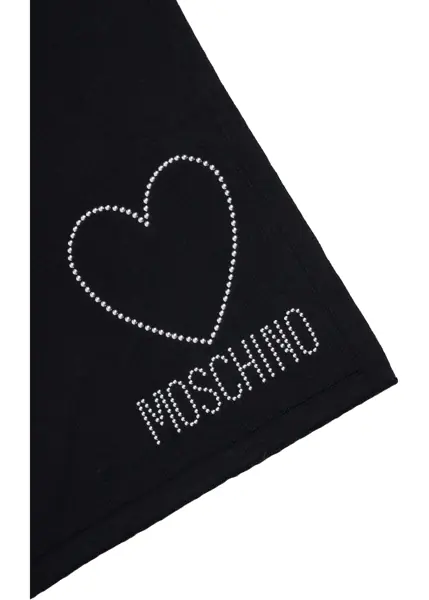 Esarfe Moschino Scarf with embroidery Black Femei (BM 19029517) 4