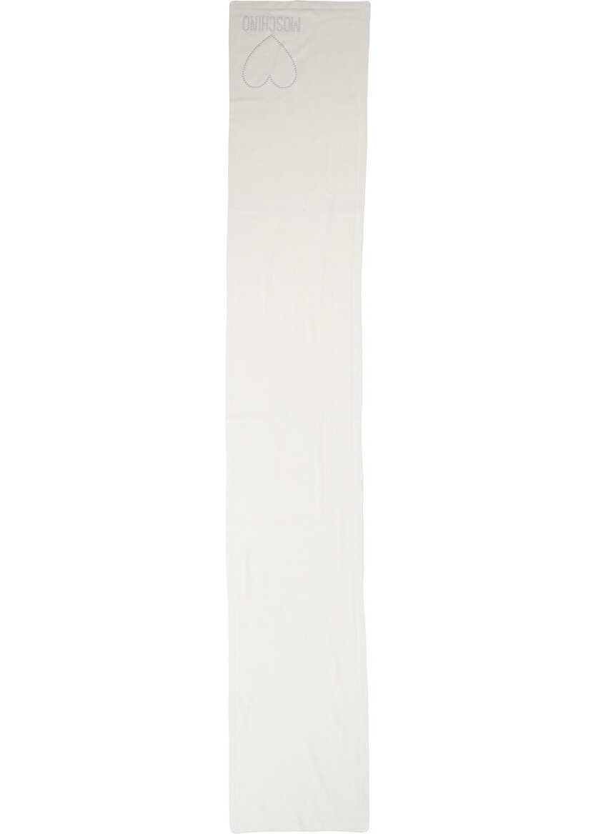 Esarfe Moschino Scarf with embroidery White Femei (BM 19029517) 3