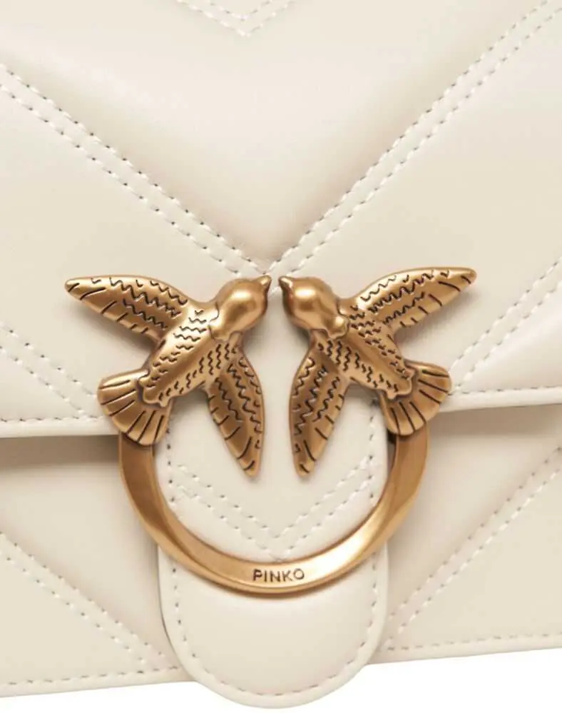 Genti de umar Pinko Quilted leather shoulder bag Beige Femei (BM 19029520) 5