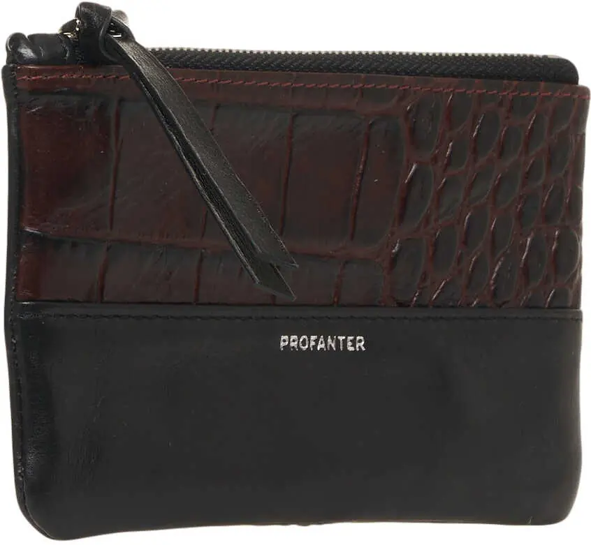 Portofele Profanter Embossed leather wallet IDA Black Femei (BM 19029526) 3