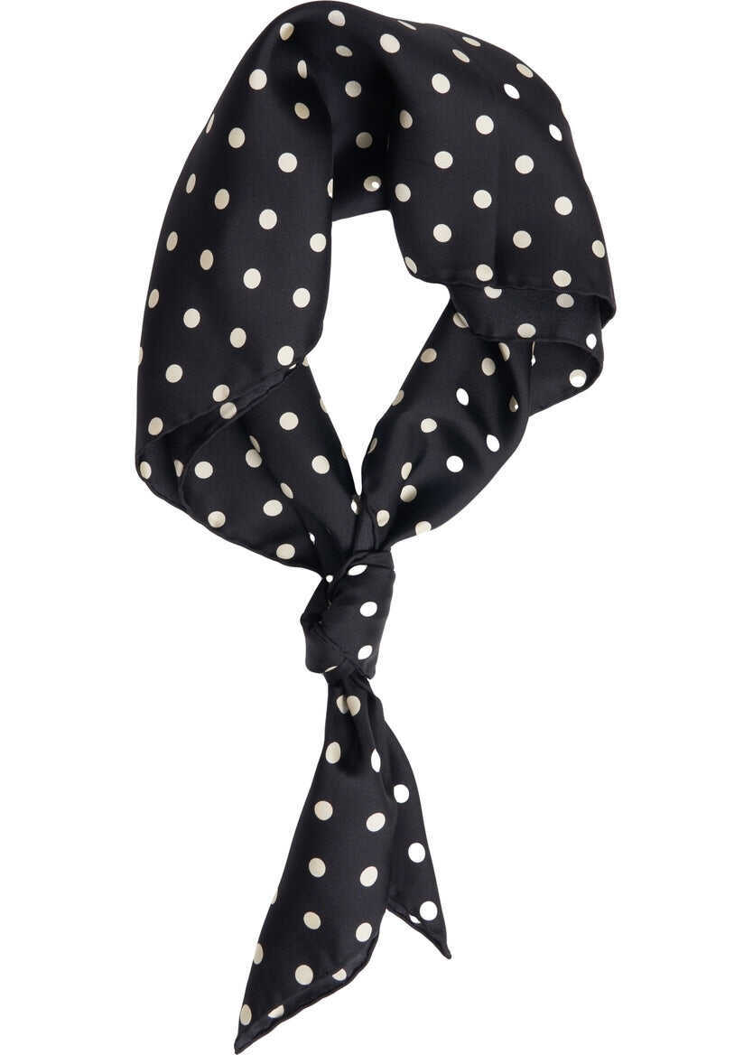 Esarfe Moschino Printed foulard Black Femei (BM 19029544) 1