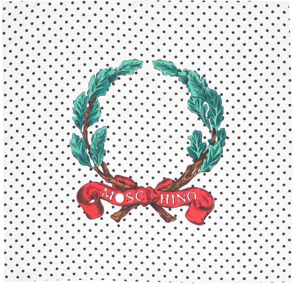 Esarfe Moschino Printed foulard White Femei (BM 19029544) 3