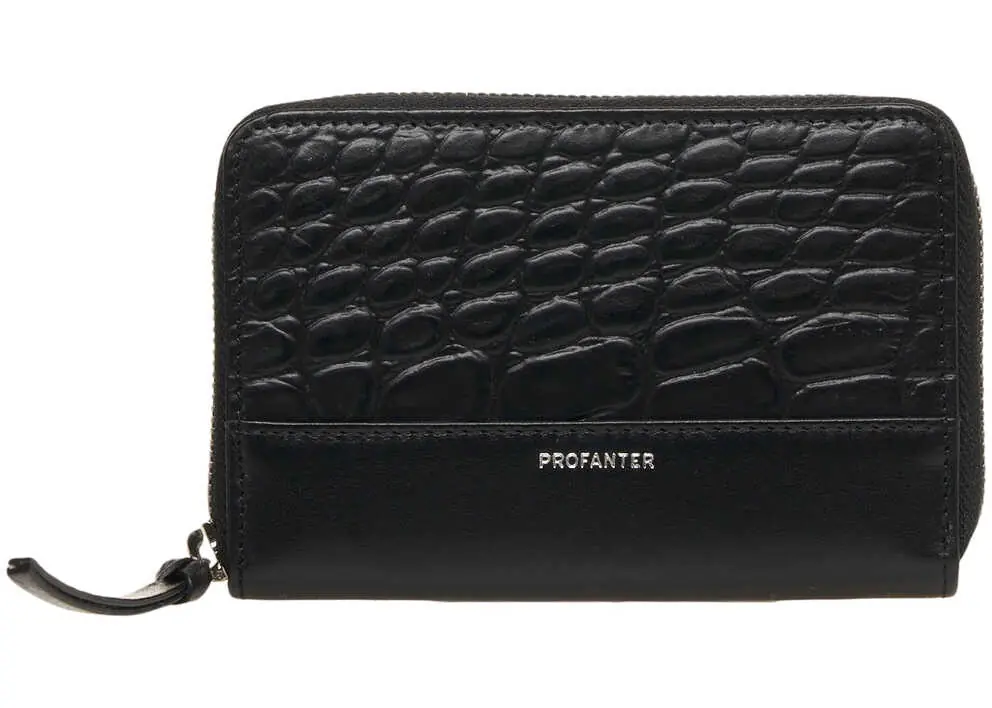 Portofele Profanter Wallet with reptile embossing ALICE Black Femei (BM 19029550) 2