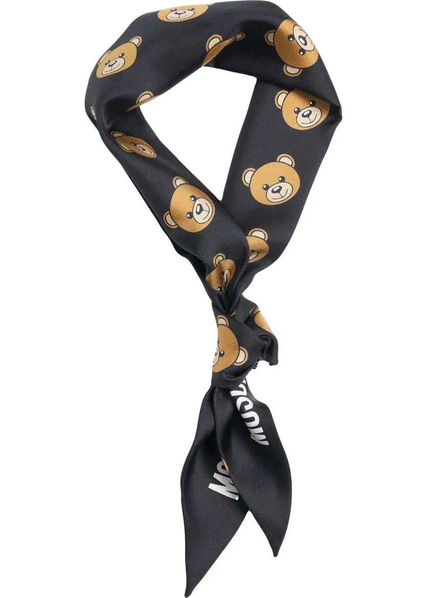 Esarfe Moschino Foulard with print Black Femei (BM 19029556) 2