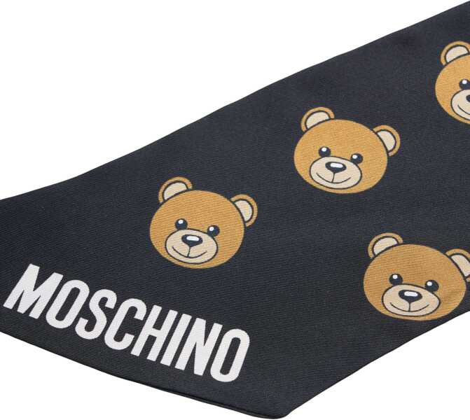 Esarfe Moschino Foulard with print Black Femei (BM 19029556) 4
