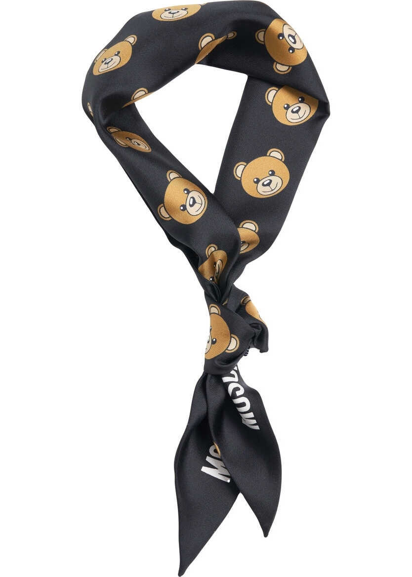 Esarfe Moschino Foulard with print Black Femei (BM 19029556) 1
