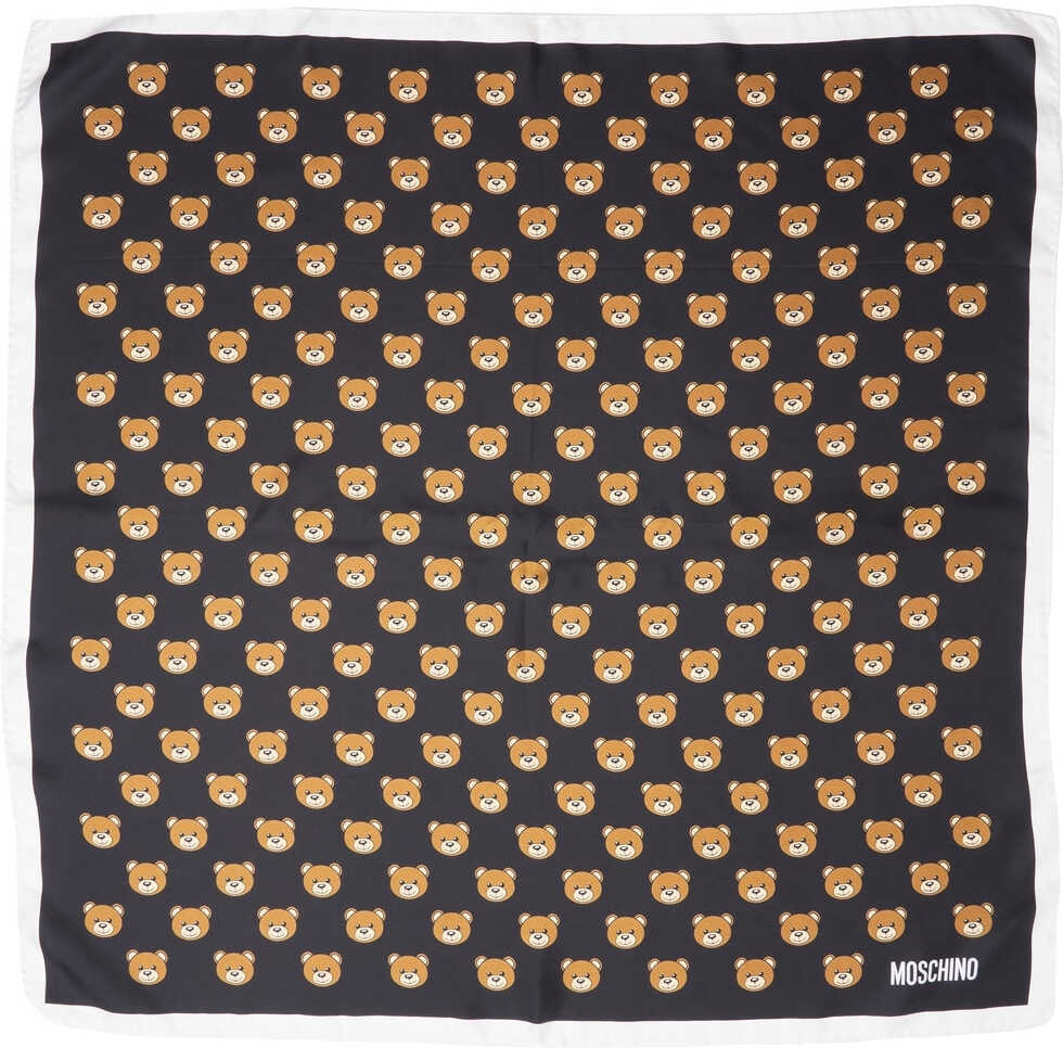 Esarfe Moschino Foulard made of silk with print Black Femei (BM 19029559) 3