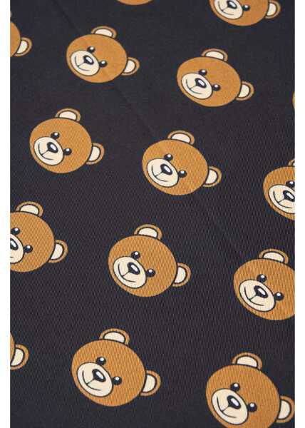 Esarfe Moschino Foulard made of silk with print Black Femei (BM 19029559) 4