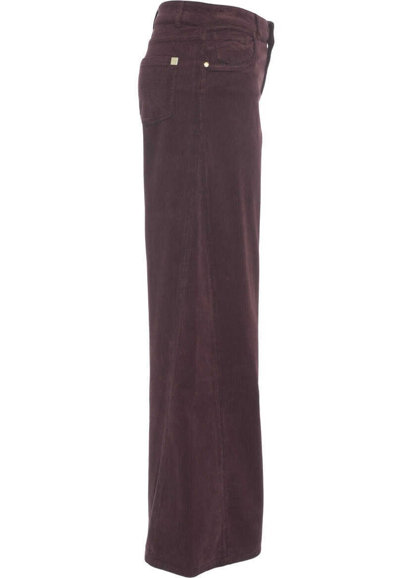 Pantaloni office Kaos Wide leg trousers Red Femei (BM 19029568) 3