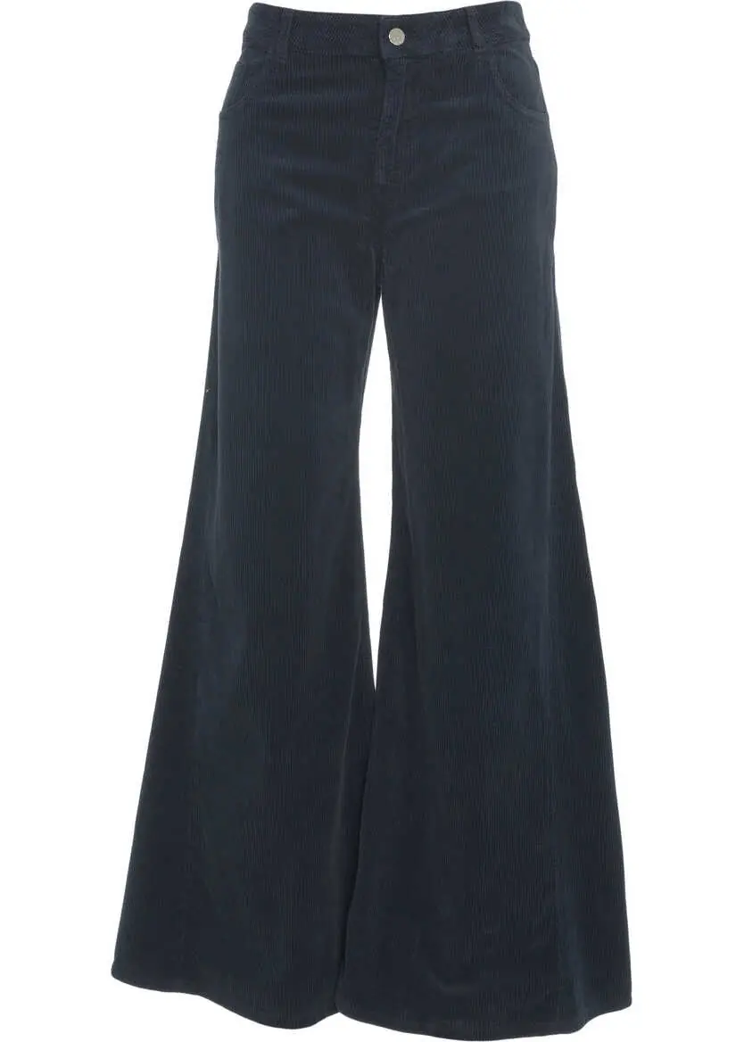 Pantaloni office Kaos Wide leg trousers Blue Femei (BM 19029568) 2