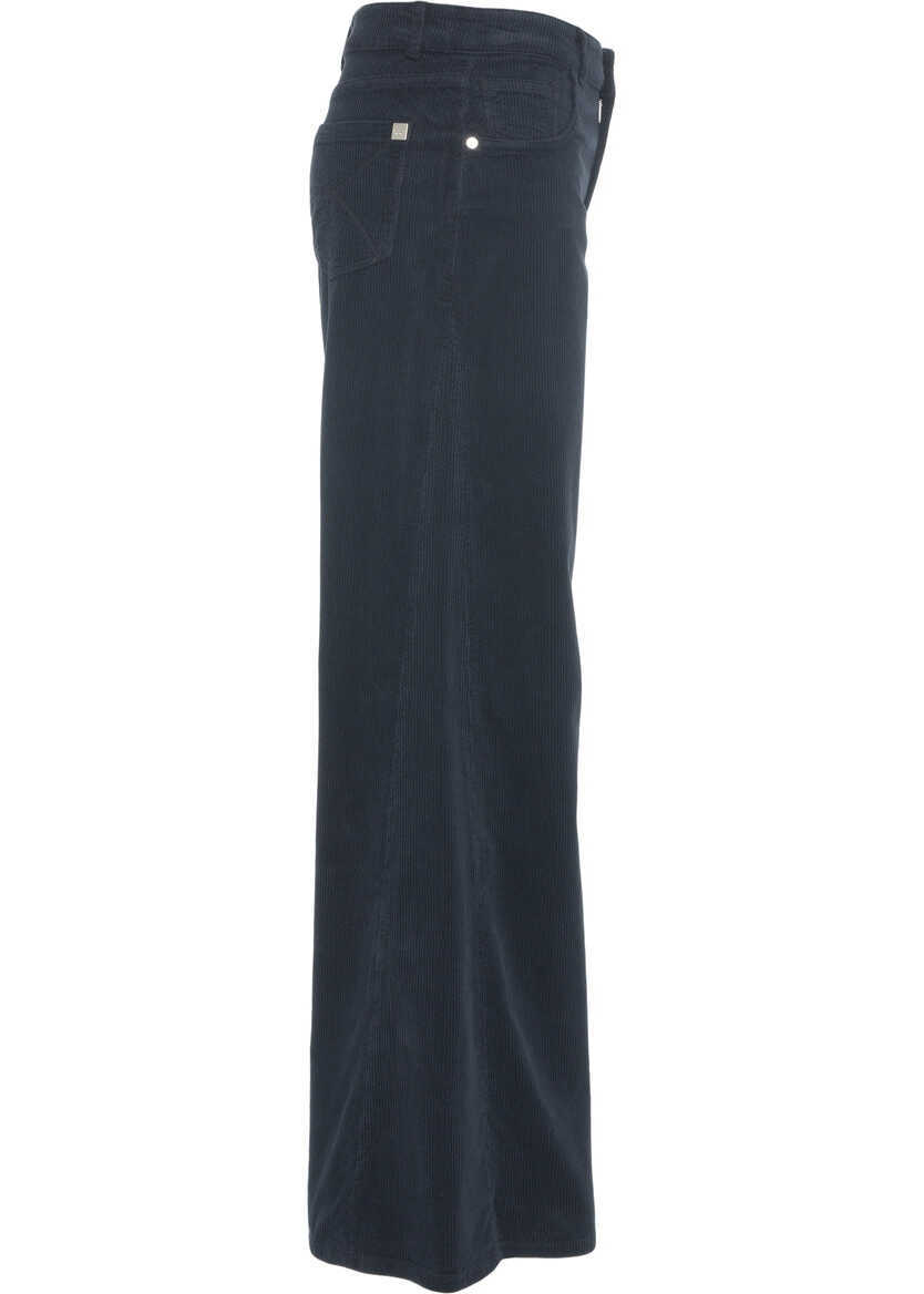 Pantaloni office Kaos Wide leg trousers Blue Femei (BM 19029568) 3