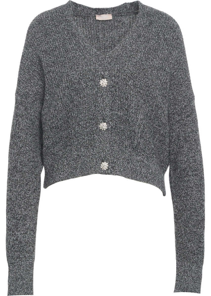 Cardigane Liu Jo White Cardigan with decorative buttons Grey Femei (BM 19029580) 2