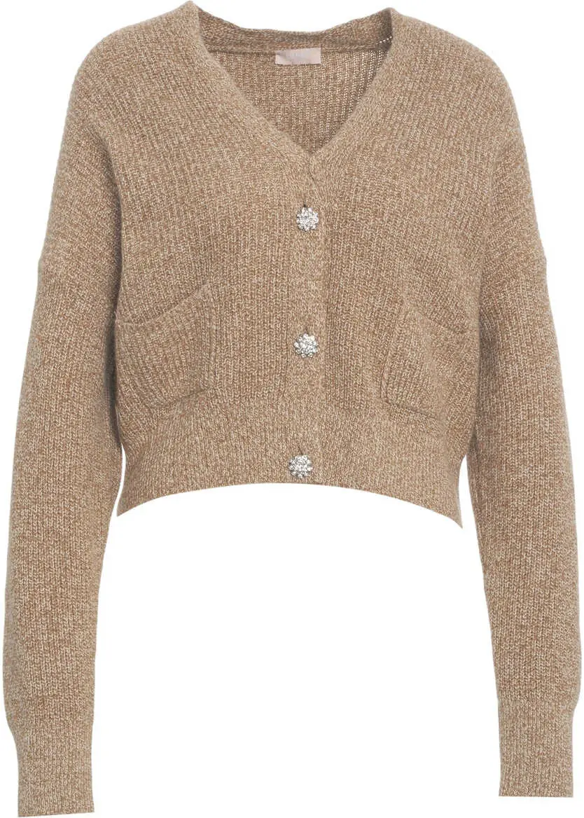 Cardigane Liu Jo White Cardigan with decorative buttons Beige Femei (BM 19029580) 2