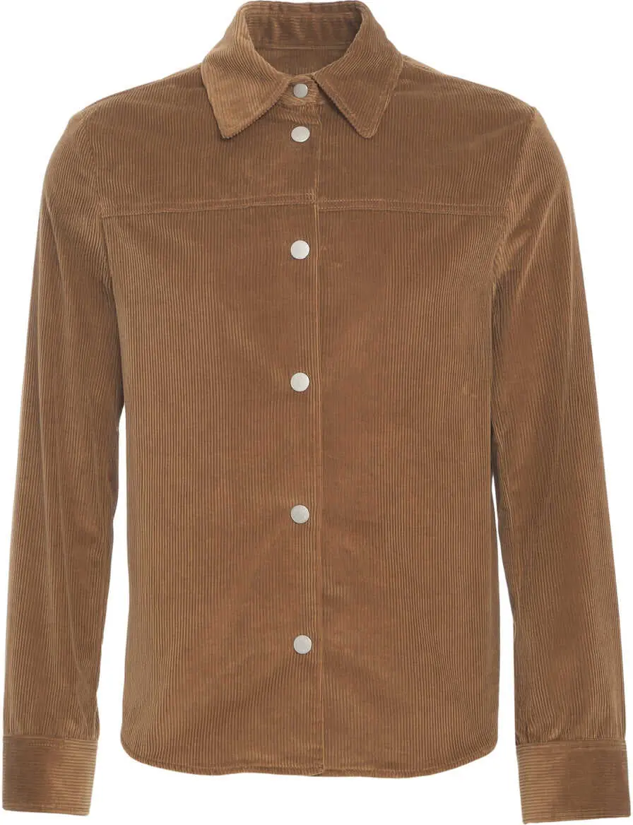 Jachete Jacob Cohen Corduroy overshirt Brown Femei (BM 19029583) 2