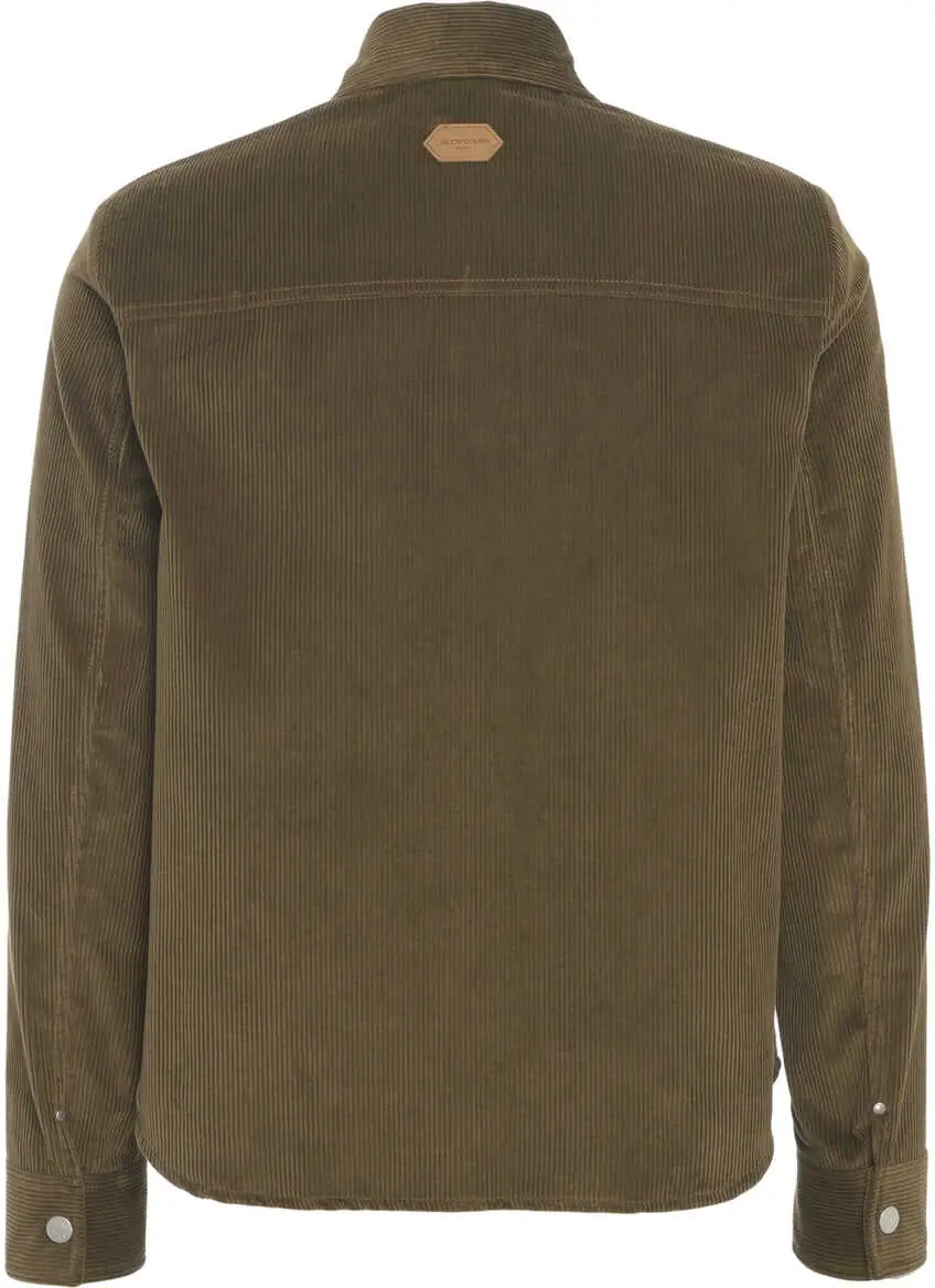 Jachete Jacob Cohen Corduroy overshirt Green Femei (BM 19029583) 3