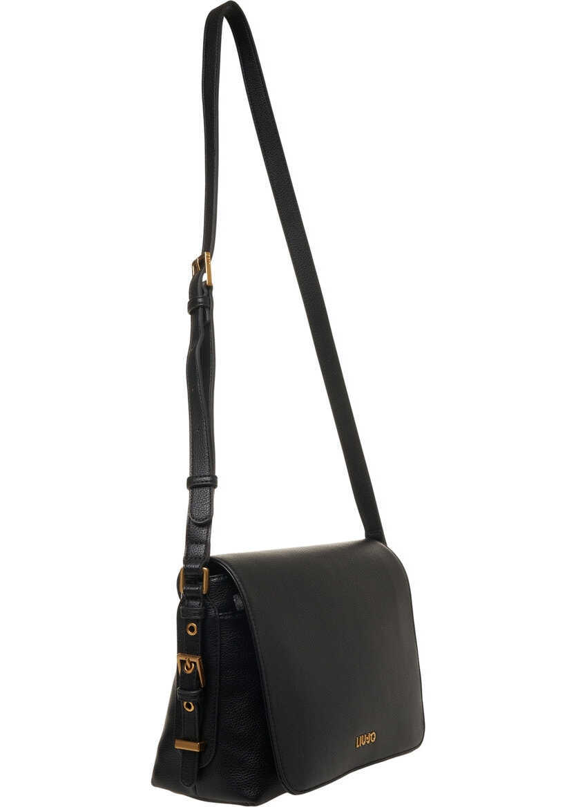 Genti de umar Liu Jo Shoulder bag with logo lettering Black Femei (BM 19029586) 3