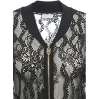 Bomber jacket Dama - Bomber jacket LIU JO SPORT Bomber jacket with lace Black Femei (BM 19029604) - B-mall.ro