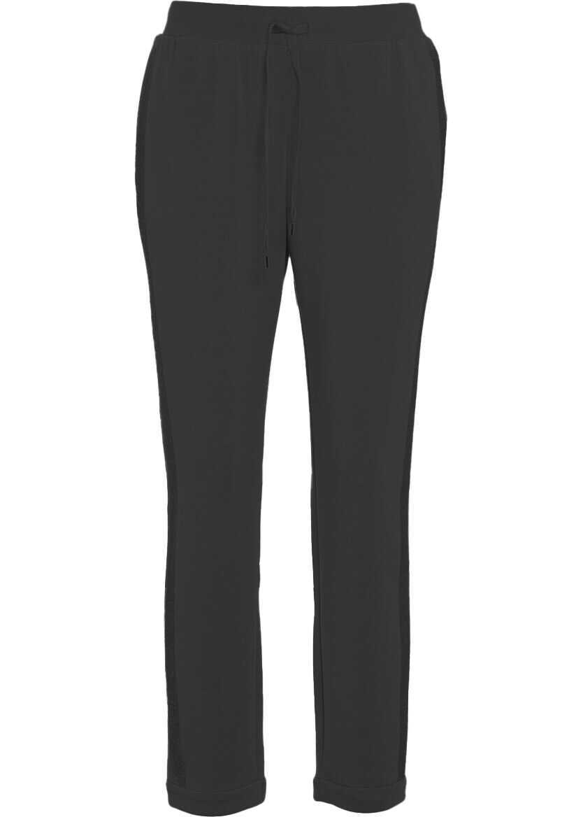 Pantaloni de trening LIU JO SPORT Joggers with rhinestones Black Femei (BM 19029607) 2