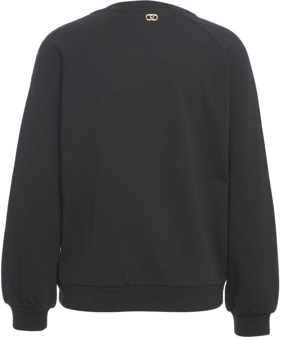 Cardigane LIU JO SPORT Sweatshirt with sequins Black Femei (BM 19029610) 3