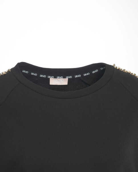 Cardigane LIU JO SPORT Sweatshirt with sequins Black Femei (BM 19029610) 4