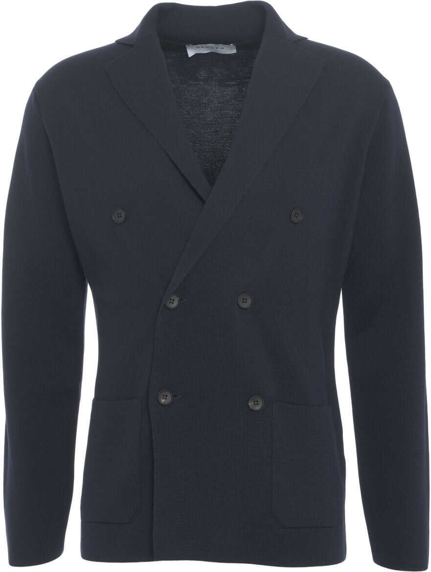 Sacouri Gender Double-breasted blazer Blue Barbati (BM 19029613) 2