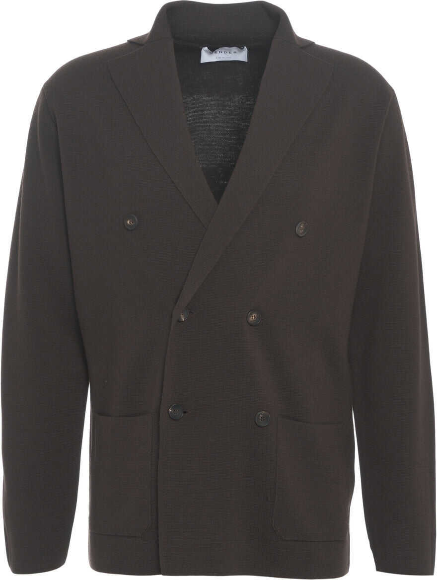 Sacouri Gender Double-breasted blazer Brown Barbati (BM 19029613) 2