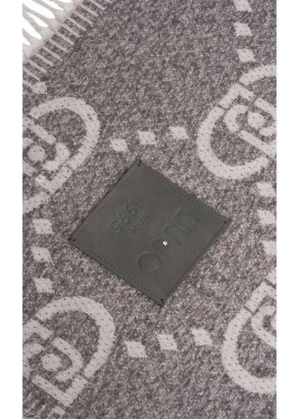 Esarfe Liu Jo Scarf with logo print Grey Femei (BM 19029622) 4