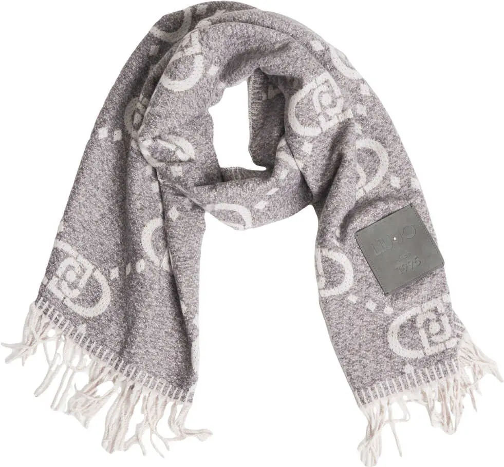 Esarfe Liu Jo Scarf with logo print Grey Femei (BM 19029622) 1