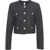 Liu Jo Cropped jacket with sequin application Black