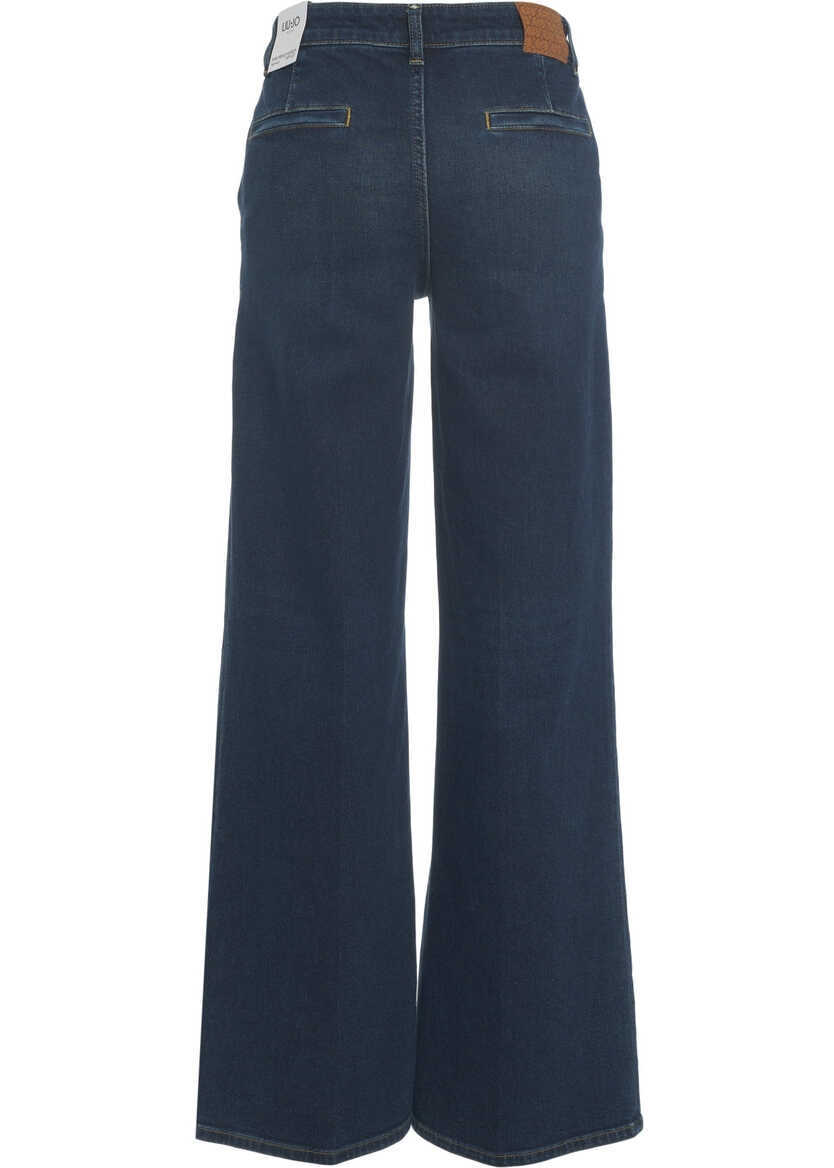 Blugi evazati Liu Jo Jeans wide leg Blue Femei (BM 19029631) 4