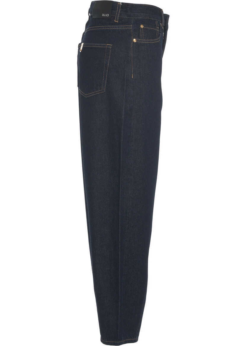 Blugi evazati Liu Jo Jeans with wide leg Blue Femei (BM 19029634) 3