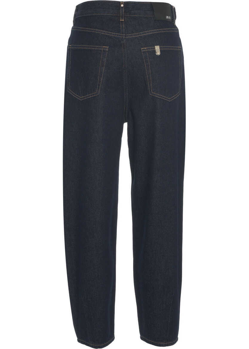 Blugi evazati Liu Jo Jeans with wide leg Blue Femei (BM 19029634) 4