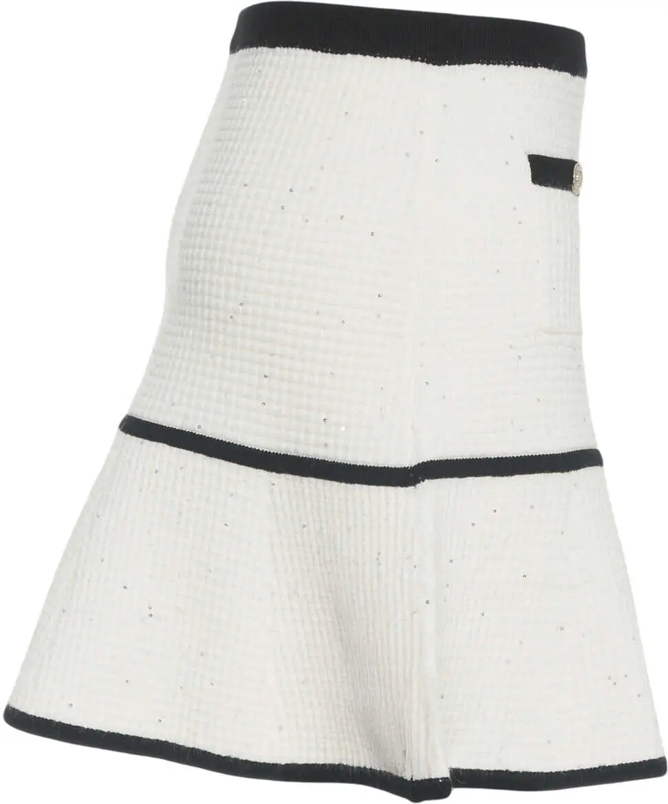 Fuste scurte Liu Jo Knit mini skirt White Femei (BM 19029637) 3