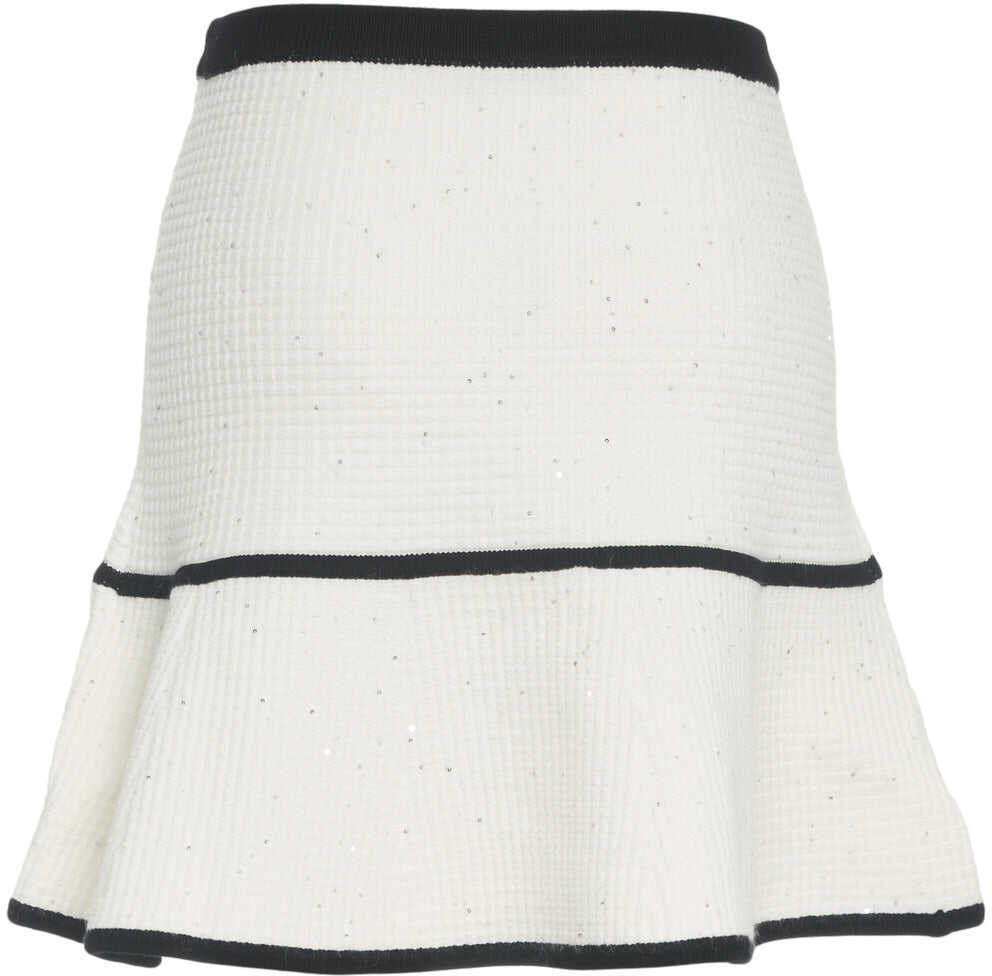 Fuste scurte Liu Jo Knit mini skirt White Femei (BM 19029637) 4